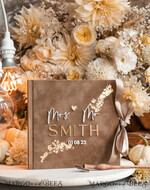 HOCHZEITS-GÄSTEBÜCHER Instax Sofortbildbuch Fall beige Gold Acryl Hochzeitsgastbuch personalisiert, Tan Taupe Samt Sofortbildbuch Boho elegant Instax Hochzeitsfoto-Gästebuch, erdiger Acryl Instax Gästebuch-Schild, neutraler Samt Fotobuch8