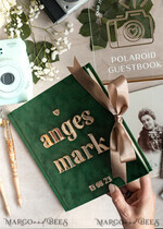 HOCHZEITS-GÄSTEBÜCHER Instax Sofortbildbuch Smaragdgrünes Gold-Acryl-Hochzeitsgastbuch personalisiert und mit Unterschrift-Set, Samtgrün Garten Grün Instant-Fotobuch Boho Elegantes Instax-Hochzeitsfoto-Gästebuch14
