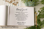 HOCHZEITS-GÄSTEBÜCHER Instax Sofortbildbuch Personalisierte rustikale Hochzeitsgästebuch, Holz personalisiertes Hochzeitsalbum • Holzgraviertes Fotobooth-Buch8
