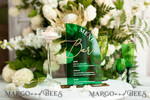 TISCHDEKORATIONSCHILDER   Acryl Tischdekoration Zahlen Acryl Halbbogen Grün Bar Menü, Transparentes Acryl und Gold Bar Menü, Grün Gold Plexi Getränk Bar Menü, Grünes Luxus Getränk Bar Tischdeko, Botanische Hochzeit14