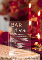 TISCHDEKORATIONSCHILDER   Acryl Tischdekoration Zahlen Transparentes Acryl-Bar-Menü, klares Acryl- und Goldschild, einzigartiges Gold-Plexi-Schild, luxuriöse handgemachte Hochzeits-Tischdekoration, Hochzeitsbeschilderung goldene Spiegelkarten-Schild.12