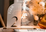 TISCHDEKORATIONSCHILDER   Acryl Tischdekoration Zahlen Acrylbogen Tischnummer und Menü-Kombination, klares und gefrorenes Acrylgold-Schild, goldene Plexi-Tischnummer und Menü-Kombination Luxus Hochzeits-Tischdekoration, Hochzeitssignalisation21