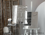 TISCHDEKORATIONSCHILDER   Acryl Tischdekoration Zahlen Arch-Acryl-Tischnummern Silber Acrylschild, Silber Plexi Tischnummern, Luxus Hochzeits Tischdekoration Centerpieces Dekorationen, SvS8