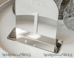 TISCHDEKORATIONSCHILDER   Acryl Tischdekoration Zahlen Arch-Acryl-Tischnummern Silber Acrylschild, Silber Plexi Tischnummern, Luxus Hochzeits Tischdekoration Centerpieces Dekorationen, SvS8