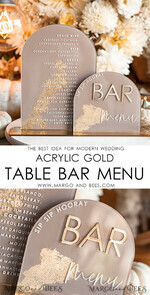 TISCHDEKORATIONSCHILDER   Acryl Tischdekoration Zahlen Acrylbogen Cappuccino Bar Menü, Klare Acryl- und Gold-Bar-Menü, Nude Taupe Gold Plexi Getränkebar-Menü, Tan Luxus Hochzeits-Getränkebar Tischdekoration, Erdige Hochzeitsbeschilderung Goldener Spiegel Bar Menü45