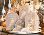 TISCHDEKORATIONSCHILDER   Acryl Tischdekoration Zahlen Acrylbogen Cappuccino Bar Menü, Klare Acryl- und Gold-Bar-Menü, Nude Taupe Gold Plexi Getränkebar-Menü, Tan Luxus Hochzeits-Getränkebar Tischdekoration, Erdige Hochzeitsbeschilderung Goldener Spiegel Bar Menü45