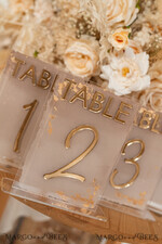 TISCHDEKORATIONSCHILDER   Acryl Tischdekoration Zahlen Acryl Ombre Beige Tischnummern, bemalte Plexi- und Goldtischnummern, Nude Taupe Gold Plexi Tischnummern, Tan Luxuriöse Hochzeits-Tischdekoration, Erdige Hochzeitsbeschilderung20