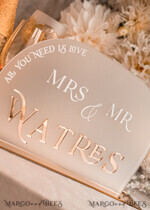 TISCHDEKORATIONSCHILDER   Acryl Tischdekoration Zahlen Acrylbogen gefrorenes Tischschild, weiße und goldene Tischschilder, goldenes 3D-Tischschild, elegante luxuriöse Hochzeitsdeko für Mr & Mrs, Glam Hochzeitsbeschilderung.10