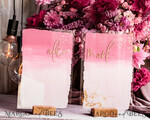 HOCHZEITSVERSPRECHEN  
 Acrylklar Gold Acryl Ombre Braut und Bräutigam Gelübde Bücher, Hochzeitsgelübde Bücher, personalisierte Gelübde Heftchen, seine und ihre Gelübde Bücher, maßgeschneiderte Hochzeitsgelübde, Hochzeitsgeschenk zur Brautparty.16