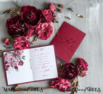 HOCHZEITSVERSPRECHEN  
 modern  
 Moderne Hochzeitsgelübde, personalisierte Hochzeitsgelübde-Heftchen, personalisierte Hochzeitsgelübde-Bücher, maßgeschneiderte Gelübdebücher, burgunderfarbene florale Hochzeitsgelübde-Bücher2