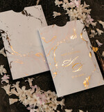 PROBENNEHMESERVICE
 Muster
 Gold-Marmor-Hochzeitseinladung Muster, luxuriöses handgefertigtes Musterset, Goldfolien-Hochzeitseinladung, Pocket-Marmor-Goldeinladungen Musterset24