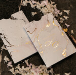 PROBENNEHMESERVICE
 Muster
 Gold-Marmor-Hochzeitseinladung Muster, luxuriöses handgefertigtes Musterset, Goldfolien-Hochzeitseinladung, Pocket-Marmor-Goldeinladungen Musterset24