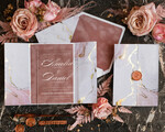 PROBENNEHMESERVICE
 Muster
 Gold Marmor Hochzeitseinladung Muster, handgemachtes Muster-Set, staubige Rose Samt Hochzeitseinladung Muster, weiße und goldene Acryl-Einladungen Muster-Set9