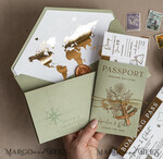 PROBENNEHMESERVICE
 Muster
 Muster, maßgeschneidertes Musterset Gold Salbeigrün Pass Hochzeitseinladung, Goldene Hochzeitskarten Boarding Pass, Grün Reise Pass Hochzeitseinladungen im Ausland, Hochzeitskarten für das Reiseziel Griechenland, Toskana Reisekarten Hochzeitsstationery Italien Weltkarte.28