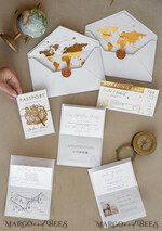 PROBENNEHMESERVICE
 Muster
 Muster, maßgeschneiderte Musterset Weiße Goldene Reisepass Hochzeitsinvitation, Goldene Flugzeug Hochzeitskarten Boarding Pass, Reisepass Hochzeitskarten im Ausland, Destination Hochzeits-Einladungen, Reisekarten Hochzeitsstationery, Boarding Pass Einladungen10