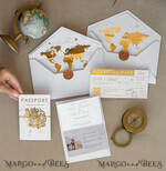 PROBENNEHMESERVICE
 Muster
 Muster, maßgeschneiderte Musterset Weiße Goldene Reisepass Hochzeitsinvitation, Goldene Flugzeug Hochzeitskarten Boarding Pass, Reisepass Hochzeitskarten im Ausland, Destination Hochzeits-Einladungen, Reisekarten Hochzeitsstationery, Boarding Pass Einladungen10