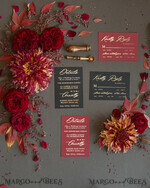 PROBENNEHMESERVICE
 Muster
 Gold Maroon Hochzeits Einladung Muster, handgemachtes Glamour Muster Set, Burgunder und Gold Folien Hochzeits Einladung, Schwarz und Burgunder Einladungen Muster Set14