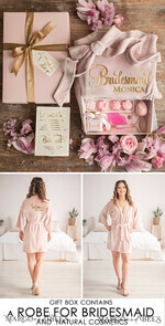 Brautjungfer/Trauzeuge Box WIRST DU MEINE BRAUTJUNGEFRIENDE SEIN? Brautjungfer Samt Hochzeitsbox, Luxuriöses Blush Vorschlagsset, Natürliche Handgemachte Geschenkbox23