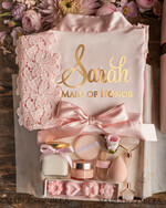 Brautjungfer/Trauzeuge Box WIRST DU MEINE BRAUTJUNGEFRIENDE SEIN? Brautjungfern-Geschenkbox für die Trauzeugin, satin Robe für den Heiratsantrag, natürliches Set für die Hochzeit.16