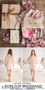 Brautjungfer/Trauzeuge Box WIRST DU MEINE BRAUTJUNGEFRIENDE SEIN? Samt-Robe Brautjungfern Geschenkbox, weiches elegantes Geschenk für die Trauzeugin, niedliches Hochzeitsset24