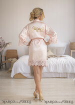 Brautjungfer/Trauzeuge Box HOCHZEITSROBE  
 Vorschlag Brautjungfer Groomsman, rosa Hochzeitsrobe5