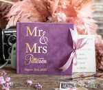 HOCHZEITS-GÄSTEBÜCHER Samtkissen Instax Gästebuch Elegantes lila Instax Samt Hochzeits-Gästebuch Gold, großes Sofort-Hochzeits-Gästebuch, Polaroid Samt-Gästebuch lila Golden Hochzeit7