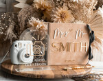 HOCHZEITS-GÄSTEBÜCHER Samtkissen Instax Gästebuch beige Gold personalisiertes Hochzeits-Gästebuch und Acryl-Instax-Schild mit schwarzen Seiten, Samt-Erinnerungsfoto-Buch und klarem Schild-Set für Herbsthochzeiten, Polaroid-Samt-Gästebuch & Plexi-Instax-Schild-Set9