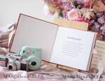 HOCHZEITS-GÄSTEBÜCHER Samtkissen Instax Gästebuch Luxuriöses Blush-Pink Instax Samt Hochzeits-Gästebuch Gold, großes Instant-Hochzeits-Gästebuch, Polaroid Samt-Gästebuch Pink Golden Hochzeit10