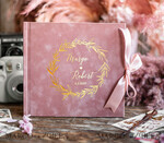 HOCHZEITS-GÄSTEBÜCHER Samtkissen Instax Gästebuch Boho Blush Pink Instax Samt Hochzeitsgäste Buch Gold, Großes Sofort Hochzeitsgäste Buch, Polaroid Samt Gästebuch Pink Goldene Hochzeit9