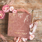 HOCHZEITS-GÄSTEBÜCHER Samtkissen Instax Gästebuch Boho Blush Pink Instax Samt Hochzeits-Gästebuch Gold, Samt Foto-Box Sofort-Hochzeits-Gästebuch, Polaroid Samt Gästebuch Pink Foto-Box Goldene Hochzeit14