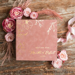 HOCHZEITS-GÄSTEBÜCHER Samtkissen Instax Gästebuch Boho Blush Pink Instax Samt Hochzeits-Gästebuch Gold, Samt Foto-Box Sofort-Hochzeits-Gästebuch, Polaroid Samt Gästebuch Pink Foto-Box Goldene Hochzeit14