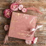 HOCHZEITS-GÄSTEBÜCHER Samtkissen Instax Gästebuch Boho Blush Pink Instax Samt Hochzeits-Gästebuch Gold, Samt Foto-Box Sofort-Hochzeits-Gästebuch, Polaroid Samt Gästebuch Pink Foto-Box Goldene Hochzeit14