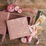 HOCHZEITS-GÄSTEBÜCHER Samtkissen Instax Gästebuch Boho Blush Pink Instax Samt Hochzeits-Gästebuch Gold, Samt Foto-Box Sofort-Hochzeits-Gästebuch, Polaroid Samt Gästebuch Pink Foto-Box Goldene Hochzeit14