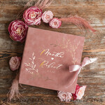 HOCHZEITS-GÄSTEBÜCHER Samtkissen Instax Gästebuch Luxuriöses Blush-Pink Instax Samt Hochzeitsgäste Buch Gold, Samt Fotobox Sofort Hochzeitsgäste Buch, Polaroid Samt Gästebuch Pink Fotobox Goldene Hochzeit10