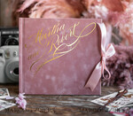 HOCHZEITS-GÄSTEBÜCHER Samtkissen Instax Gästebuch Boho Blush Pink Instax Samt Hochzeits-Gästebuch Gold, großes Instant Hochzeits-Gästebuch, Polaroid Samt-Gästebuch Pink Golden Hochzeit9