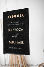 TISCHPLÄNE UND WILLKOMMENSCHILDER FÜR HOCHZEITEN Plexi Gold / Samt Luxuriöses schwarzes Samt-Hochzeit Willkommen-Schild, goldene Hochzeitsdekoration, personalisiertes Hochzeitsschild, Hochzeitsgeschenk, Willkommen-Hochzeitsboard14