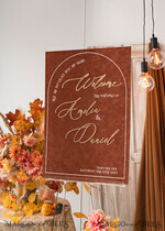 TISCHPLÄNE UND WILLKOMMENSCHILDER FÜR HOCHZEITEN Plexi Gold / Samt Herbsthochzeit Willkommensschild, luxuriöses Samtrosthochzeit Willkommensschild, goldene Hochzeitsdekoration, personalisiertes Rosthochzeitsschild, Hochzeitsempfangset, Herbst Willkommenshochzeitsboard30