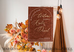 TISCHPLÄNE UND WILLKOMMENSCHILDER FÜR HOCHZEITEN Plexi Gold / Samt Herbsthochzeit Willkommensschild, luxuriöses Samtrosthochzeit Willkommensschild, goldene Hochzeitsdekoration, personalisiertes Rosthochzeitsschild, Hochzeitsempfangset, Herbst Willkommenshochzeitsboard30