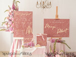 TISCHPLÄNE UND WILLKOMMENSCHILDER FÜR HOCHZEITEN Plexi Gold / Samt Luxuriöses Samt Blush-Pink Hochzeits-Willkommensschild, goldene Hochzeitsdekoration, personalisiertes Hochzeitszeichen, Hochzeitsgeschenk, Willkommens-Hochzeitsboard BpPXSet15