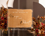 TISCHPLÄNE UND WILLKOMMENSCHILDER FÜR HOCHZEITEN Plexi Gold / Samt Luxuriöses klares und goldenes Hochzeitswillkommensschild, goldene Hochzeitsdekoration, personalisiertes Hochzeitsschild, Hochzeitsboard, Willkommenshochzeitsboard25
