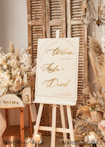 TISCHPLÄNE UND WILLKOMMENSCHILDER FÜR HOCHZEITEN Plexi Gold / Samt Arch Velvet Hochzeits Willkommen-Schild, goldene Hochzeitsdekoration, personalisiertes Hochzeitsschild, elegantes Willkommen-Hochzeitsbrett46