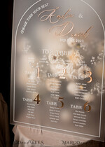TISCHPLÄNE UND WILLKOMMENSCHILDER FÜR HOCHZEITEN Plexi Gold / Samt Elegantes gefrorenes Hochzeitsset Acryl Finde deinen Platz, personalisierter Hochzeitsbeiger Tischplan, gefrorenes Tan transparent und gold modernes gefrorenes transparentes Sitzdiagramm, 3D elegantes Finde deinen Platz - Sitzplan.18