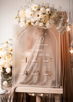 TISCHPLÄNE UND WILLKOMMENSCHILDER FÜR HOCHZEITEN Plexi Gold / Samt Elegantes gefrorenes Hochzeitsset Acryl Finde deinen Platz, personalisierter Hochzeitsbeiger Tischplan, gefrorenes Tan transparent und gold modernes gefrorenes transparentes Sitzdiagramm, 3D elegantes Finde deinen Platz - Sitzplan.18