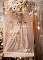 TISCHPLÄNE UND WILLKOMMENSCHILDER FÜR HOCHZEITEN Plexi Gold / Samt Bogen gefroren und goldene Acryl-Hochzeit Willkommen-Schild, Plexiglas goldene Hochzeitsdekoration, personalisiertes Hochzeitsschild, modernes Boho Empfangshochzeitsbrett26