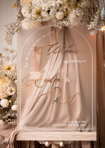 TISCHPLÄNE UND WILLKOMMENSCHILDER FÜR HOCHZEITEN Plexi Gold / Samt Bogen gefroren und goldene Acryl-Hochzeit Willkommen-Schild, Plexiglas goldene Hochzeitsdekoration, personalisiertes Hochzeitsschild, modernes Boho Empfangshochzeitsbrett26