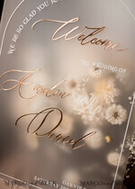 TISCHPLÄNE UND WILLKOMMENSCHILDER FÜR HOCHZEITEN Plexi Gold / Samt Bogen gefroren und goldene Acryl-Hochzeit Willkommen-Schild, Plexiglas goldene Hochzeitsdekoration, personalisiertes Hochzeitsschild, modernes Boho Empfangshochzeitsbrett26