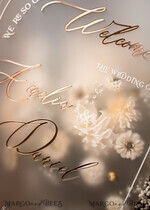 TISCHPLÄNE UND WILLKOMMENSCHILDER FÜR HOCHZEITEN Plexi Gold / Samt Bogen gefroren und goldene Acryl-Hochzeit Willkommen-Schild, Plexiglas goldene Hochzeitsdekoration, personalisiertes Hochzeitsschild, modernes Boho Empfangshochzeitsbrett26