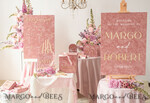 TISCHPLÄNE UND WILLKOMMENSCHILDER FÜR HOCHZEITEN Plexi Gold / Samt Luxuriöses Samt Blush Rosa Hochzeits Willkommensschild, Goldene Hochzeitsdekoration, Personalisierte Hochzeitsbeschilderung, Hochzeitsgeschenk, Willkommenshochzeitsboard BpPXSet11