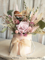 FRISCH VERHEIRATETES PAAR GESCHENKE Geldgeschenk zur Hochzeit Geschenkschachtel für Geld Geldgeschenk zur Hochzeit mit Strauß aus Trockenblumen personalisiert7