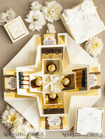 FRISCH VERHEIRATETES PAAR GESCHENKE Geldgeschenk zur Hochzeit Personalisierte Hochzeits-Geschenkbox mit Geldtasche und goldenen Weingläsern11